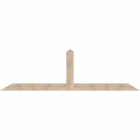 Ekena Millwork Portland Smooth Timber Gable Bracket, Douglas Fir, 108"W x 31 1/2"H x 1 1/2"D x 5 1/2"F, 7/12 Pitch GBW108X31X0206POR00SDF